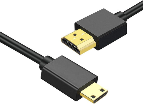 Seadream Mini HDMI to HDMI Cable - High Speed 4K 60Hz Ultra-Thin HDMI Male to Mini HDMI Male for Projector, Monitor,