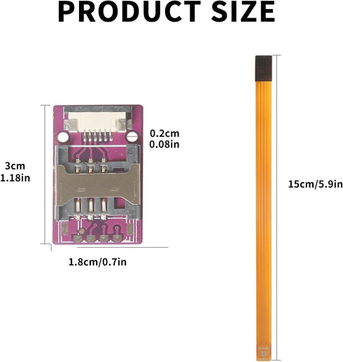 PinQiongZhe Solderable ESIM PCB Chip Soldering Points to ESIM External Card Holder MINI Card Extension Cable Wireless