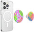PopSockets Round Phone Grip with Adapter Ring, Compatible with MagSafe, Phone Holder, Wireless Charging - Boca Palm