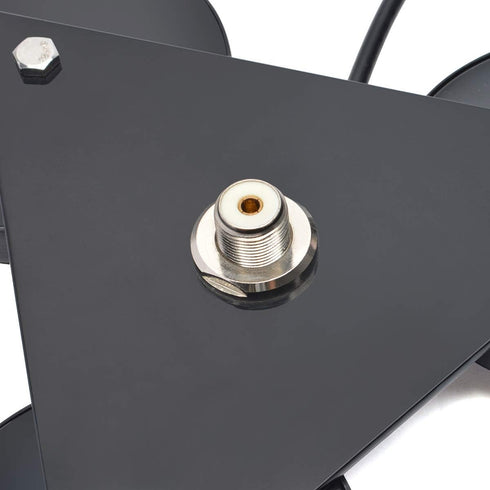 HYS Heavy Duty Mobile Car/Truck SO-239 Triangle Magnet Mount Base with 5M RG58 Coaxial Cable
