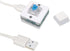 Programmable Macro PC Keyboard, User-Defined USB Mini 1-Key Keyboard, Customized Shortcut Silver Shaft