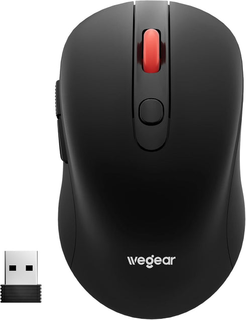 wegear USB Wireless Mouse for Laptop PC Mac, 2.4GHz Cordless Mouse with 6
