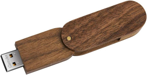 USB Flash Drive, Wooden USB2.0 Memory Stick, 8GB / 16GB / 32GB Date Storage Pendrive (8GB, Walnut Wood)