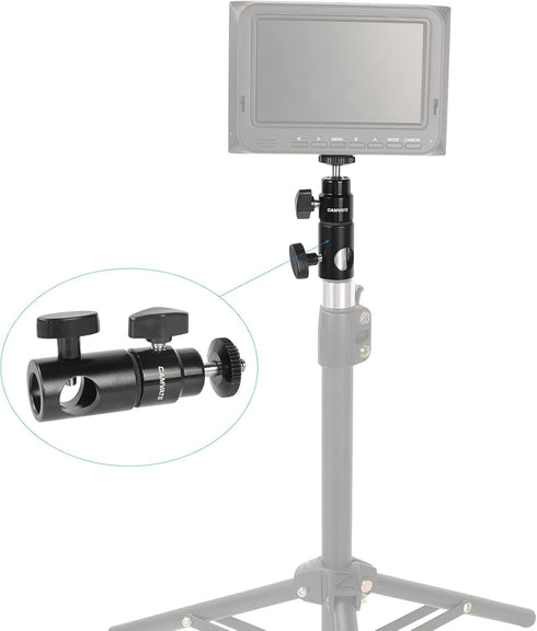 CAMVATE Articulated Light Stand Mount Mini Ball Head 1/4''-20 for Monitor/LED Light - 1952