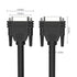 10ft 28AWG DB15 RS232 15 Pin Serial Extension Cable, Female to Female 15-Pin Gold Plated Connector