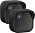 Silicone Cover Skin Case for Blink Outdoor 4 (4th Gen) Protection, Weatherproof, 2 Pack (Black)