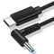 USB C Charging Cable for Hp 45w 65w 90w, Smart Blue Tip Right Angle Connector Charge Cord Power Supply for Hp X360