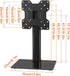 KKTONER 13 inch 43 inch 77LBs Universal TV Stand Base for to LED TV Table Top TV Mount Stand with Swivel Height