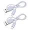 2Pcs USB-A to Micro-USB Charging Cord 30cm, Replacement Compatible with Sony WH-H900N, PS WHH900N, WHCH700N