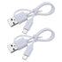 2Pcs USB-A to Micro-USB Charging Cord 30cm, Replacement Compatible with Sony WH-H900N, PS WHH900N, WHCH700N