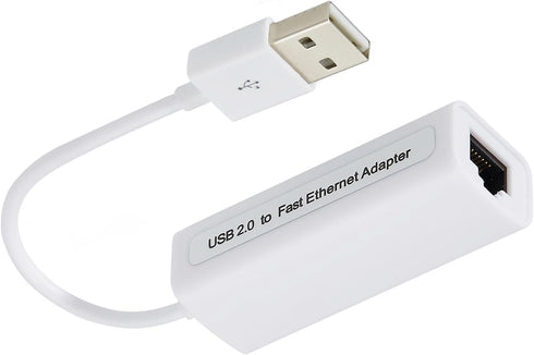 USB Ethernet Network Adapter, Compatible with Laptops and USB 2.0 Devices, for Windows 7 to 11, Vista, All Mac OS X