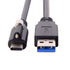 cablecc USB 3.1 Type-C Locking Connector to Standard USB 3.0 Data Cable 1.2m with Panel Mount Screw
