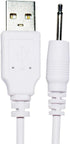 2 Packs USB to DC 2.5mm Adapter Charger Cable Replacement, Fast Charging Cord for Replacement Device.