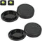 Body Cap & Rear Lens Cover for Canon EF-M Mount Camera and Lens, Compatible with Canon EOS M50 Mark II M200 M100 M50 M6