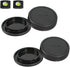 Body Cap & Rear Lens Cover for Canon EF-M Mount Camera and Lens, Compatible with Canon EOS M50 Mark II M200 M100 M50 M6