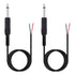 Fancasee 2 Pack 6 ft Replacement 6.35mm Male Plug to Bare Wire Open End TS 2 Pole Mono Audio Cable
