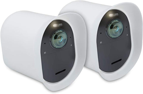 kwmobile 2X Skin for Arlo Ultra/Pro 3/Pro 4, Silicone Security Camera Case Outdoor CCTV Cover - White