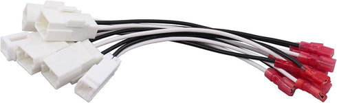 NewYall 6Pcs Dash Tweeter Door Speaker Wire Harness Adapter for Wrangler, Compass, Patriot, Charger, Challenger