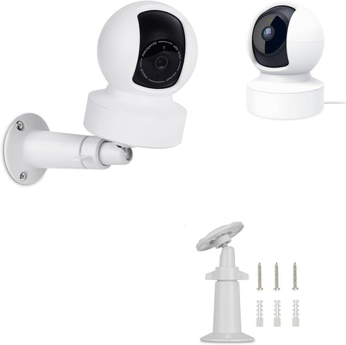 Wall Mount Bracket for Kasa Indoor Pan/Kasa Smart KC110 Dome/Kasa Smart 2K QHD Security Camera, 360 Degree Adjustable