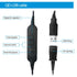 VT QD to USB Adapter Cable, Compatible with Plantronic-Poly QD Headset, Volume Control and Mute Microphone