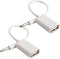 AUX to USB Adapter 3.5mm Male Audio Jack Plug to USB 2.0 Female Converter Cord Cable 2PACK