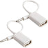 AUX to USB Adapter 3.5mm Male Audio Jack Plug to USB 2.0 Female Converter Cord Cable 2PACK