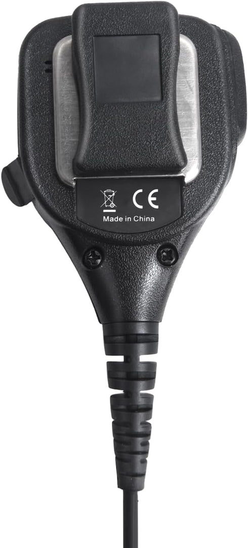 Motorola SL300 TLK100 Walkie Talkie Two Way Radio Shoulder Mic Remote Speaker Microphone with 3.5mm Earpiece (Black),