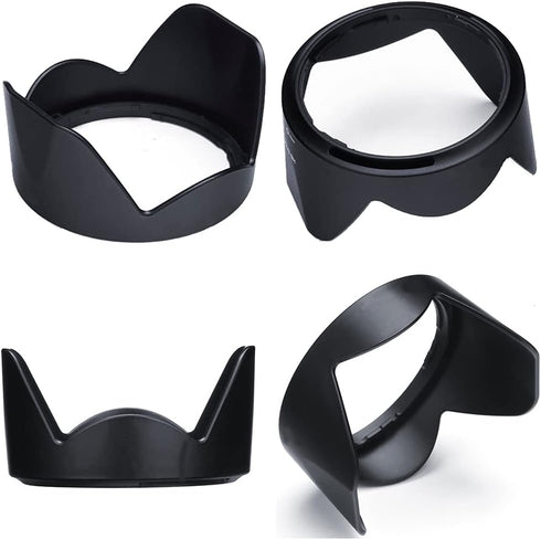 HB-N106 Lens Hood & 55mm Lens Cap for Nikon D5600 D5500 D3500 D3400 Camera kit AF-P DX 18-55mm f/3.5-5.6G VR Lens (1+1