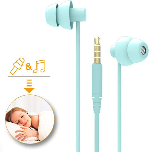 Sleep Soundproof Earbuds (Light Green) - Noise Isolating, Soft for Sleeping, Insomnia, Travel, Meditation & Relaxation.