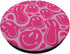 Aesthetic Trippy Pink Liquid Swirl Dripping Smile Face PopSockets Standard PopGrip