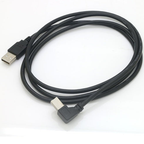 Tivid 59" 2.0 90 4.9 USB High Speed Right Angle Printer/Scanner Cable - Degree USB A Male to B Male - Feet