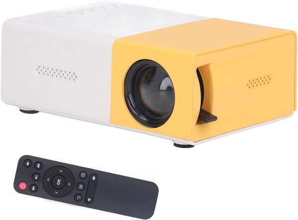 Portable Mini Projector for Home Outdoor Theater Movie, 1920x1080 Resolution, 24 to 60in, 110-240V (US Plug)