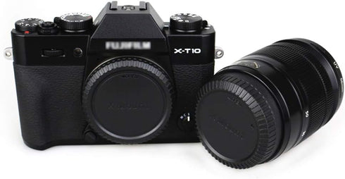 Camera Rear Lens Cap & Body Cap Cover for Fuji Fujifilm X Mount Cameras X-T30 X-T20 X-T10 X-E4 X-T4 X-T3 X-PRO3 X-PRO2