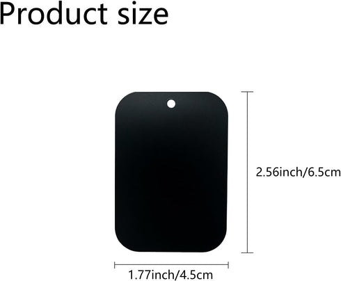 GDMINLO Plate4Pack 2 2 Mount Metal for Magnetic Car Mount Phone Holder with Full Adhesive for Phone Magnet, Rectangle