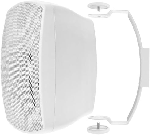 Monoprice WS-7B-42-W 4in. Weatherproof 2-Way 70V Indoor/Outdoor Speaker for Whole Home Audio, White (Each)