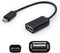 Add-On Computer Micro-USB Male to USB 2.0 (A) Female - 12.7cm 5.00" Black On-The-Go Cable (USBOTG)