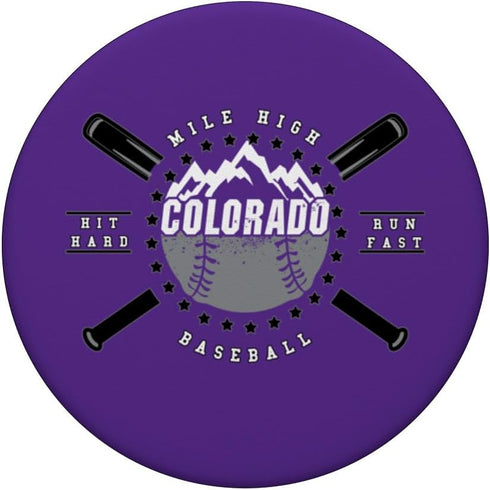 Colorado Baseball - Rocky Mountains Graphic Design PopSockets Standard PopGrip