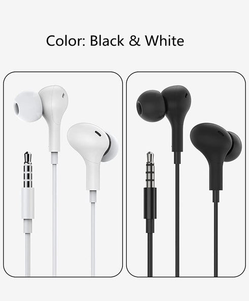 Earbuds Noise Cancelling Wired Magnetic Earphone Headphones for Samsung Galaxy A13 A23 A03S A02S A12 A22 A32 A42 A52
