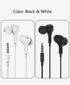 Earbuds Noise Cancelling Wired Magnetic Earphone Headphones for Samsung Galaxy A13 A23 A03S A02S A12 A22 A32 A42 A52