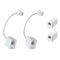 Pack of 4 RJ11 Male to RJ45 Female Converter Adapters & 2 In-Line Couplers