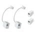 Pack of 4 RJ11 Male to RJ45 Female Converter Adapters & 2 In-Line Couplers