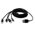 USB A 2.0 to C Splitter Charging Cable, 4-in-1 USB Type C Charger Power Sync Date Cable, 1.5M/4.92FT