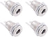 Fancasee (4 Pack) 5.5mm x 2.5mm Female DC Power Jack Socket Panel Mount Connector Adapter