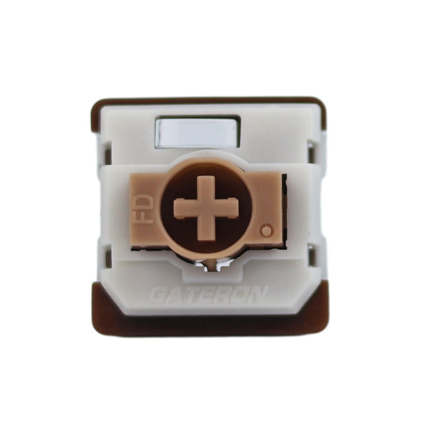 GATERON KS-33 Low Profile Chocolate Keyboard Switches, Tactile 55gf 3 Pin RGB LED for MX Mechanical Keyboard (35PCS)