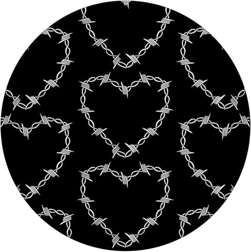 Barbed Wire Heart Alt Aesthetic Emo Goth Horror E-Girl PopSockets Swappable PopGrip