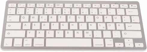 Keyboard, 78 Keys German Layout, Ultra Slim Smart Keypad, Portable Silent German Keyboard, QWERTZ Layout for iOS,
