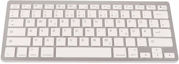 Keyboard, 78 Keys German Layout, Ultra Slim Smart Keypad, Portable Silent German Keyboard, QWERTZ Layout for iOS,