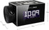HANNLOMAX HX-108CR PLL FM Radio, Bluetooth Streaming, Time Projection, White Jumbo LCD Display, USB Port for 1A
