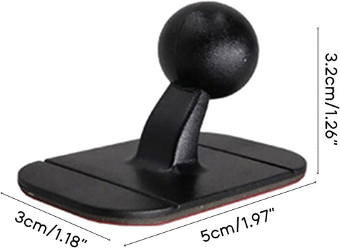 Seadiquiet 17mm 17mm Black Car Dashboard Mount Ball Head Cellphone Magnetic Mount Anti-Shedding Car Cellphone Holder