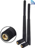 BOOBRIE 2-Pack Dual Band WiFi Antenna 2.4GHz 5GHz 5.8GHz 8dBi RP-SMA Male Connector for WiFi Router